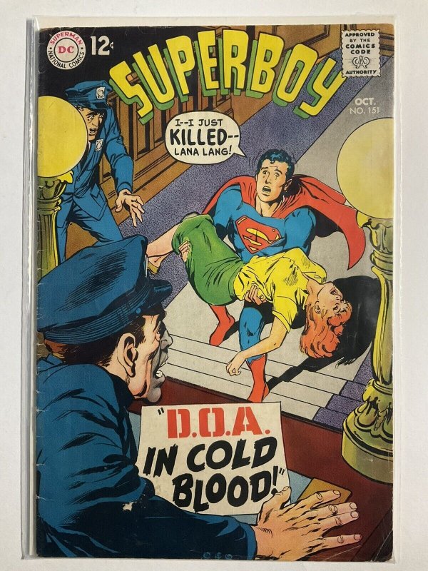 SUPERBOY 151 FN- FINE- 5.5 DC COMICS