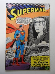 Superman #194 VG+ Condition 1/4 in spine split