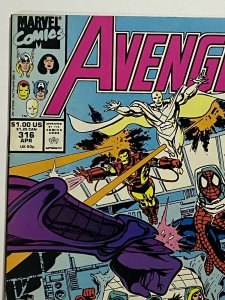 Avengers #316 Spider-Man Joins 1990 Marvel Comics