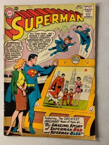 Superman #162 Superman Red and Superman Blue, Khrushchev and Castro app (1963)