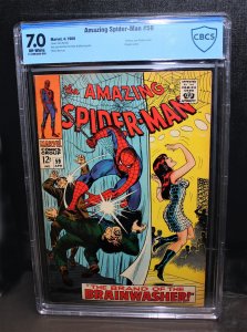 Amazing Spiderman #59 /  CBCS 7.0 FN/VFN  /  1st Mary Jane Cover /  Apr 1968