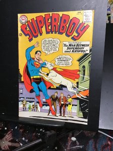 Superboy #118 (1965). Mid-high-grade Krypto cover! Time travel gladiator! FN+