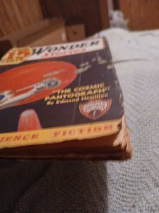 Wonder Stories October 1935 Science Fiction Gernsback Hamilton Pulp Magazine