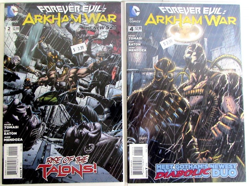 Forever Evil: Arkham War Lot of 2 #2, 4 (2014) DC Comics Bane Talons 1st Print