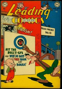 LEADING SCREEN COMICS #55 1952-DC COMIC-PETER PORKCHOPS FN