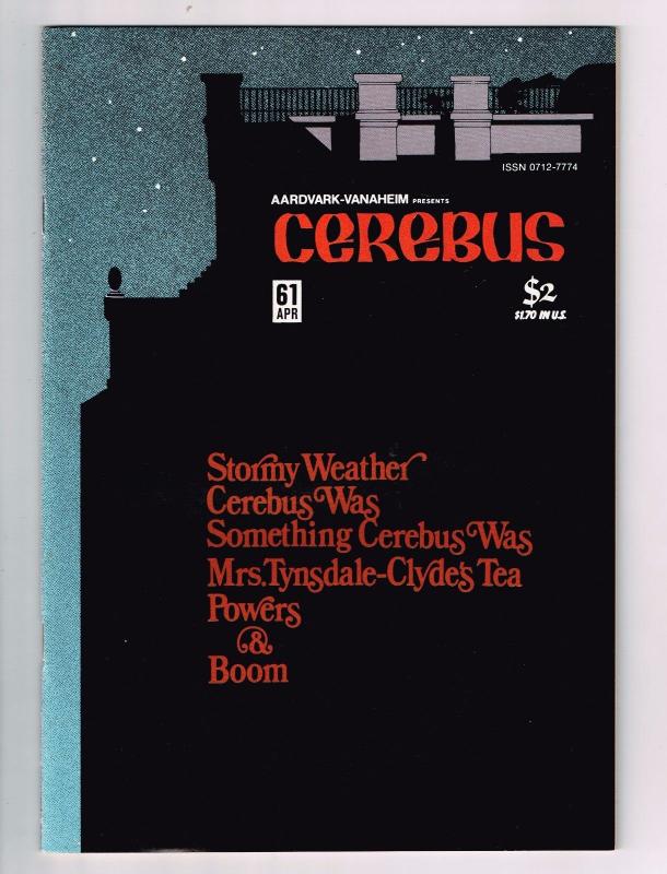 Cerebus The Aardvark # 61 NM Aardvark-Vanaheim Comic Book Dave Sim 1st Print S10