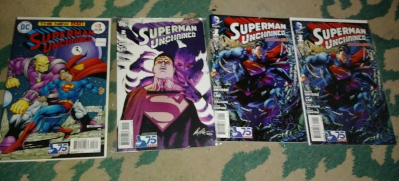 Superman unchained # 1 1 2 3 variant covers dc comics new 52 jim lee scott snyde