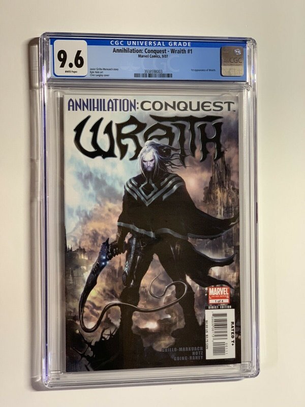 annihilation conquest Wraith 1  CGC 9.6 WP Marvel 2007 