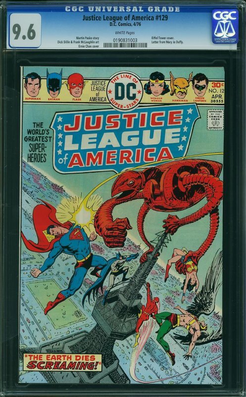 Justice League of America #129 (1976) CGC 9.6 NM+