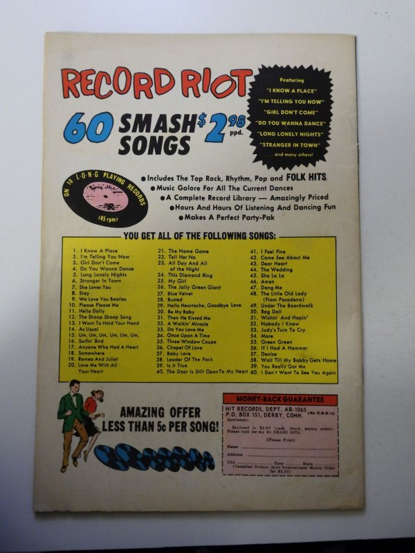 Herbie #13 (1965) GD+ Condition centerfold detached