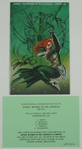 Dawn: The Return of the Goddess #2 VF/NM signed by Joe Linsner - limited to 3500