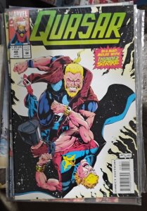 QUASAR # 48 1993  MARVEL BOY  WENDELL VAUGHN  COSMIC THUNDERSTRIKE