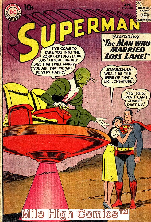 SUPERMAN  (1939 Series)  (DC) #136 Very Good Comics Book