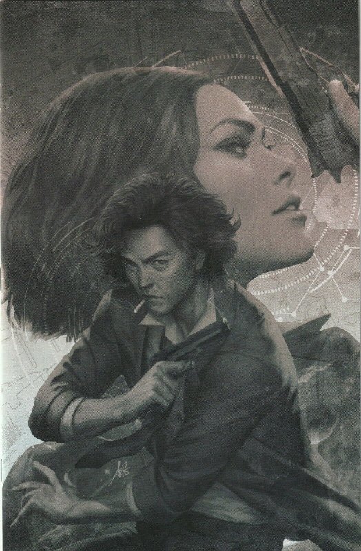 Cowboy Bebop # 1 Artgerm B&W Virgin 1:25 Cover NM Titan Comics [E8]