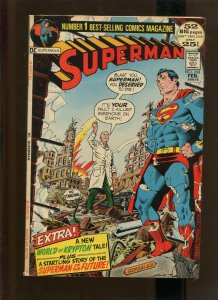 SUPERMAN #248 (7.0)FN/VF THE MAN WHO MURDERED THE EARTH!! 1972