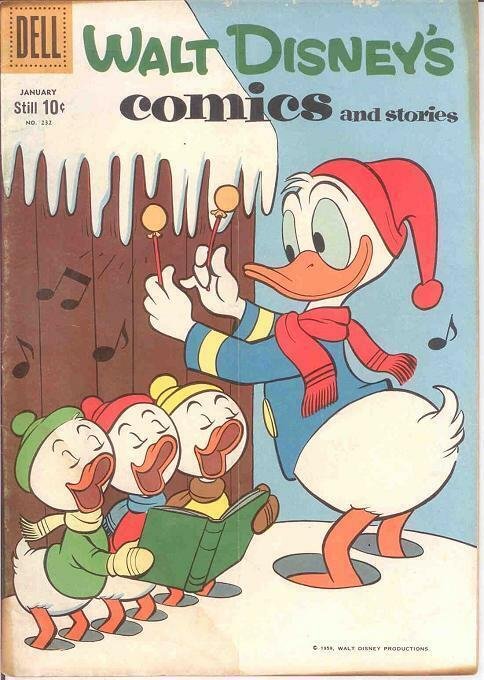 WALT DISNEYS COMICS & STORIES 232 VG BARKS COMICS BOOK