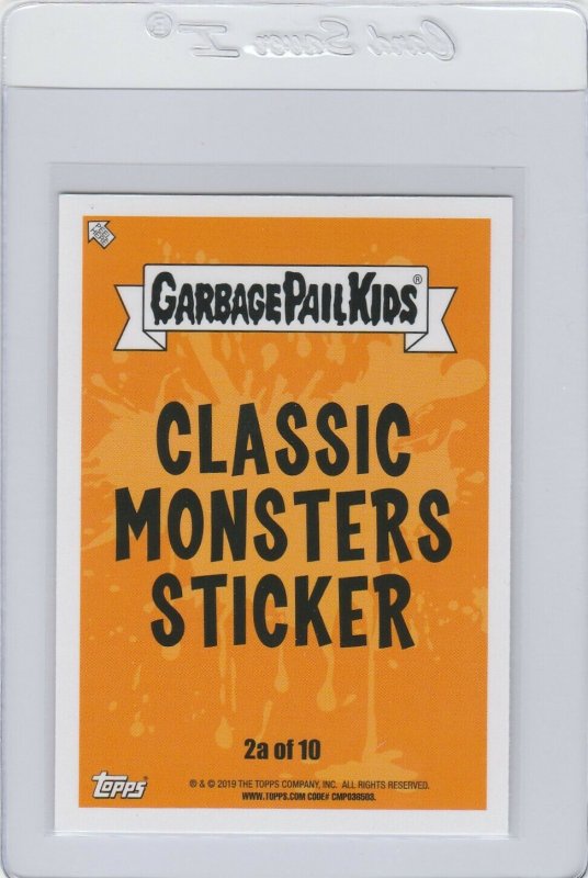 Garbage Pail Kids Jack O Lantern 2a GPK 2019 Revenge of Oh The Horror-ible