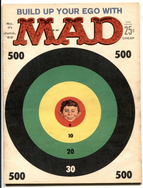 Mad Magazine #71-1962-ALFRED E. NEUMAN-TARGET COVER VG/F