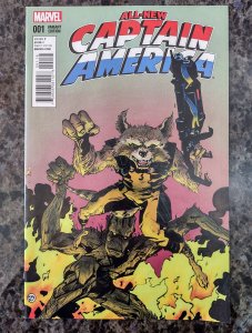 All-New Captain America #1 Rocket Raccoon and Groot Variant by Paul Pope (2015)