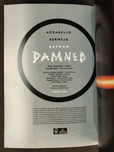 Batman: The Damned #1 - Signed by Azzarello + Bermejo (9/9.2) 2018 TPB 1st print