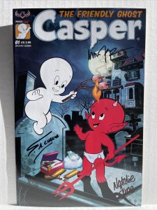 CASPER THE FRIENDLY GHOST 01 #1 SPOOKY COVER TRIPLE SIGNED W/COA LMT. TO 75