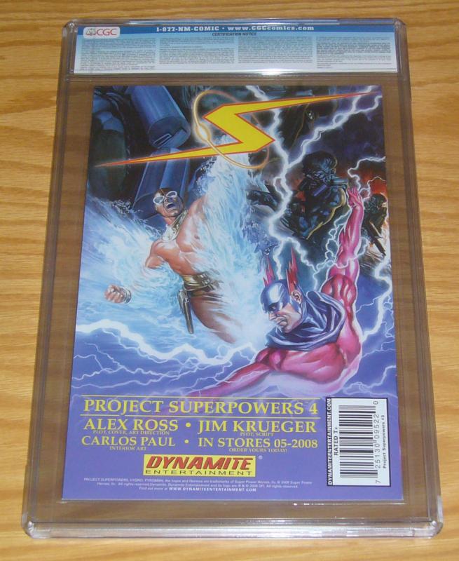 Project Superpowers #3 CGC 9.2 red foil edition variant w/COA (limited to 815) 