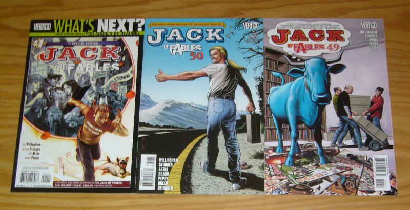 Jack of Fables #1-50 VF/NM complete series + 2nd print BILL WILLINGHAM comic set