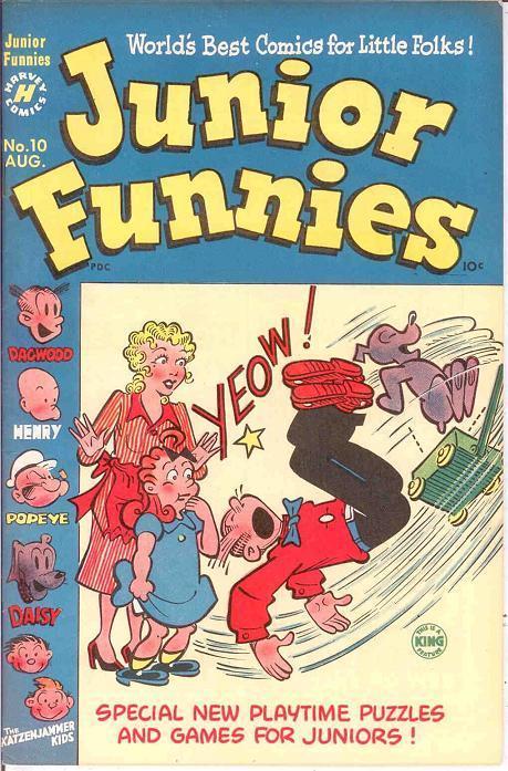 JUNIOR FUNNIES (1951-1952) 10 VF August 1951 COMICS BOOK