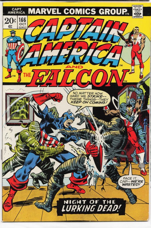 Captain America #166 (1973) Captain America and the Falcon