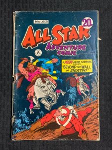 Vintage ALL STAR ADVENTURE COMIC #63 GD 2.0 Adam Strange