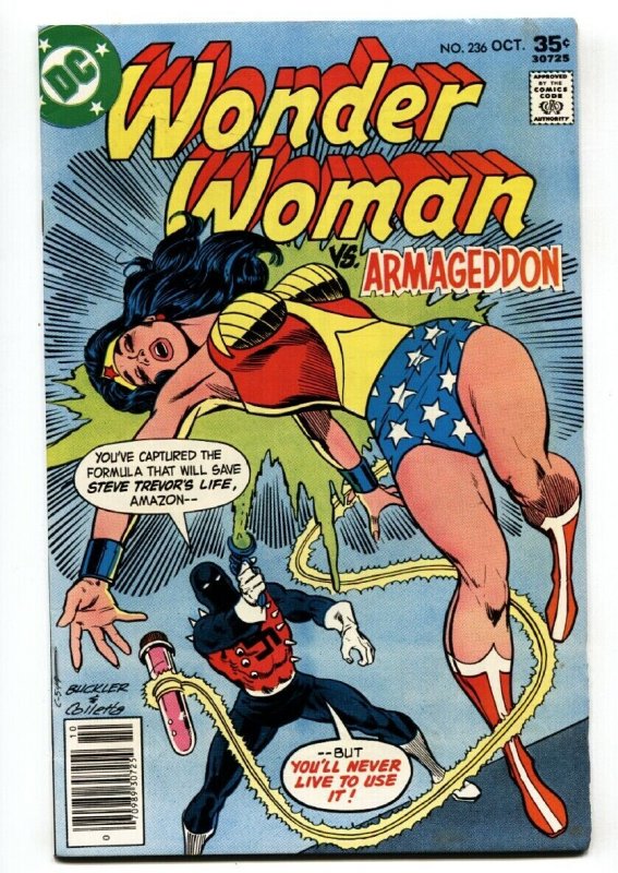 WONDER WOMAN #236 1977-Armageddon COVER comic book DC BRONZE AGE