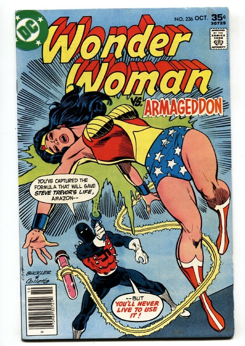 Wonder Woman 236 1977 Armageddon Cover Comic Book Dc Bronze Age Comic Books Bronze Age Dc 0427