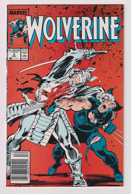 Marvel Comics! su debut Wolverine! número #2! de la hoja Muramasa! 