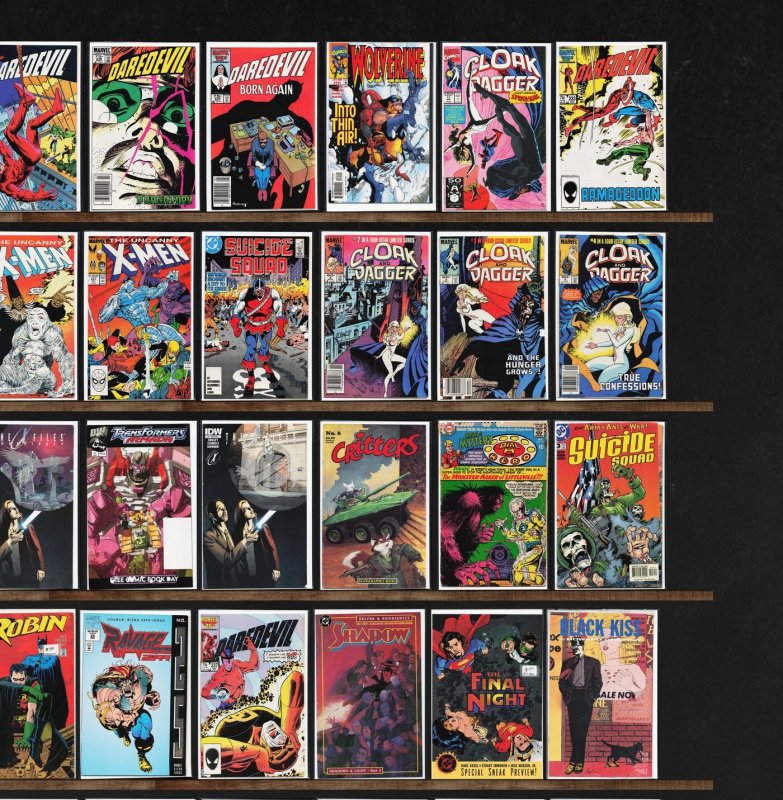 Huge Lot 150+ Comics with Daredevil, Suicide Squad, Laugh, The Shadow & More!