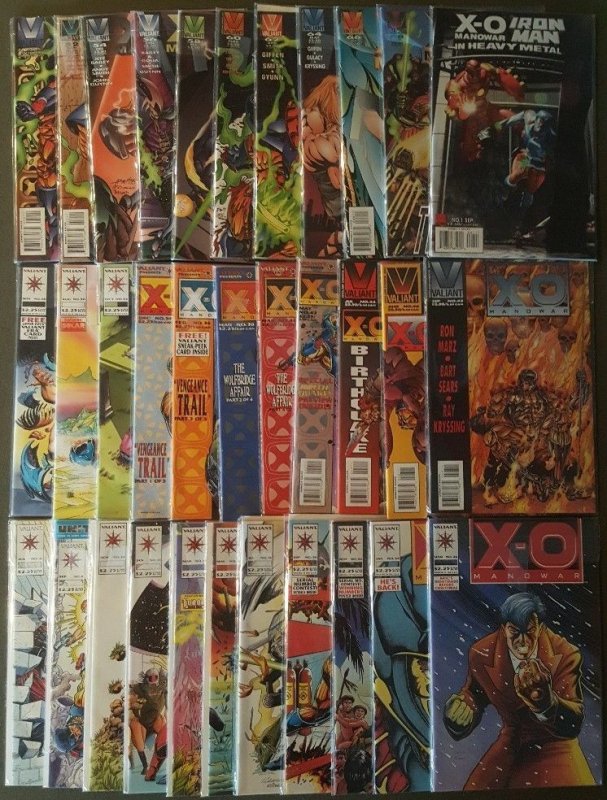 VALIANT: X-O MANOWAR (1992-1996) LOT