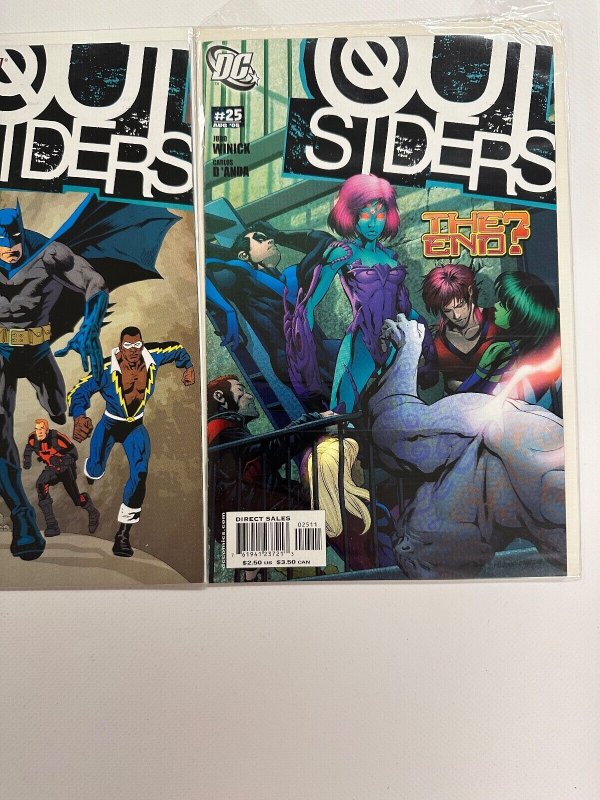 5  Outsiders DC Comic Books # 25 26 27 28 29 Batman Superman Flash 10 CT3