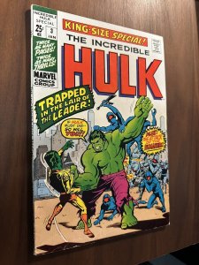 Incredible Hulk Annual #3 FN+ Jack Kirby Art (Marvel 1971)