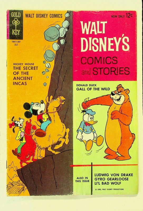 Walt Disney's Comics and Stories #274 (Jul 1963, Dell) - Good- 
