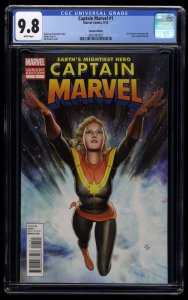 Captain Marvel #1 CGC NM/M 9.8 White Pages 1:25 Adi Granov Variant