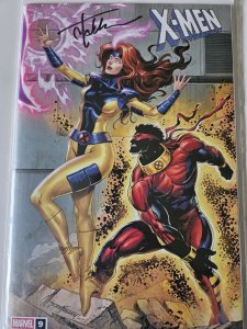 X-Men #9 Signed Tyler Kirkham Exclusive Virgin Variant W/ COA