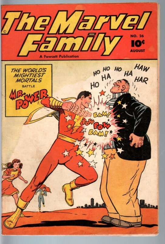 MARVEL FAMILY #26-1948-FAWCETT-CAPTAIN MARVEL-golden age comic-VG/FN VG/FN 