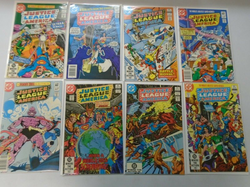 Justice League of America lot 16 different 60c covers from #201-220 (1982-83)