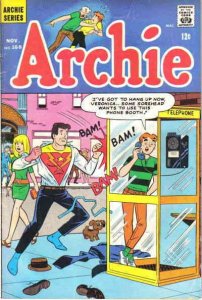 Archie #168 VG ; Archie | low grade comic November 1966 Phone Booth Cover