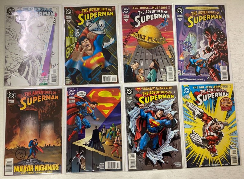 Superman comic lot #501-549 48 diff 8.0 VF missing #s 522,529,542 (1993-97)