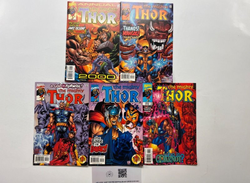 5 Thor Marvel Comic Books # 1 13 19 20 21 Defenders Iron Man Hulk 62 JS42