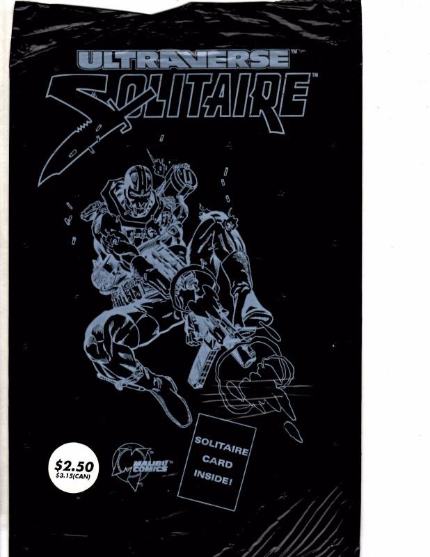 Lot Of 2 Malibu Comic Books Ultraverse Solitaire #1 and Edge #3 ON12