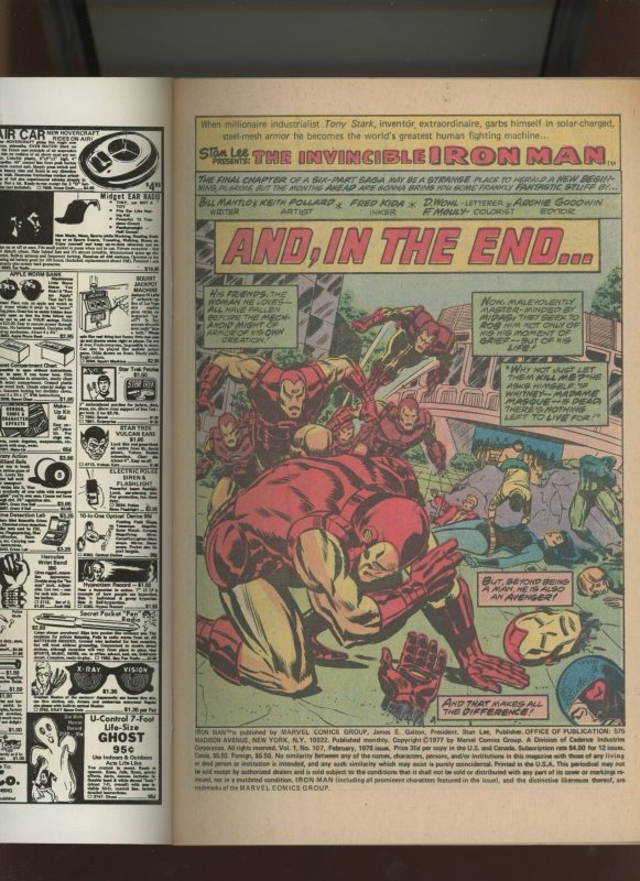 (1978) Iron Man #107: BRONZE AGE! WE COMBINE SHIPPING! (9.2)