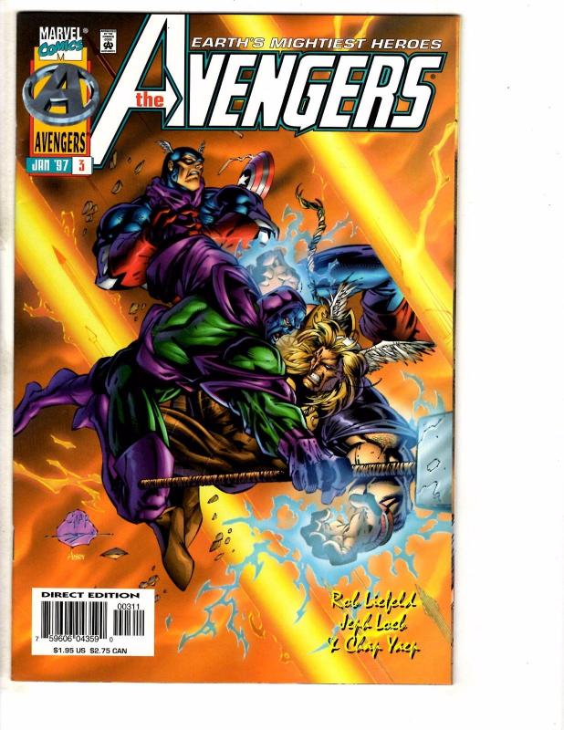 Lot Of 7 Avengers Marvel Comic Books # 1 2 3 4 5 6 7 Hulk Thor Iron Man GM5