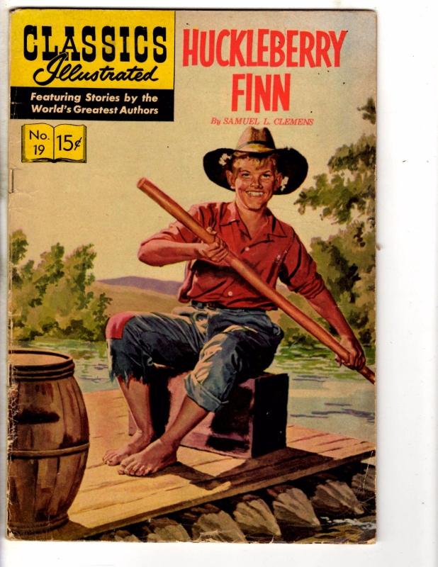 3 Classics Illustrated Comic Books # 19 (140) 48 (130) 505 (548) Huck Finn J275