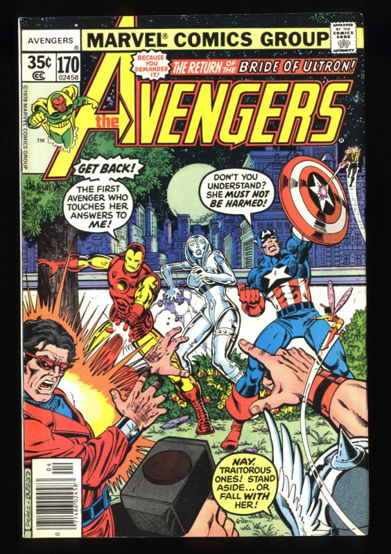 Avengers #170 FN/VF 7.0